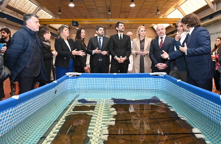 López Miras y la ministra de Cultura visitan el Museo Nacional de Arqueología Subacuática de Cartagena