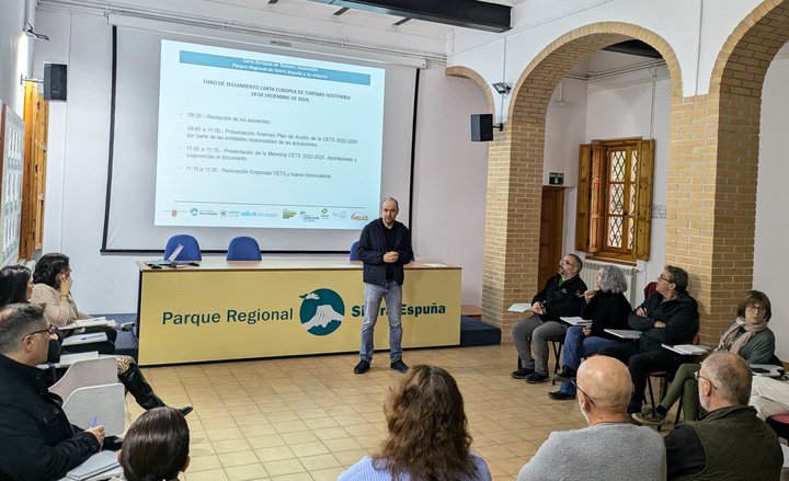 Reunión del foro de seguimiento del Plan de Acción de la Carta Europea de Turismo Sostenible en el Parque Regional de Sierra Espuña.